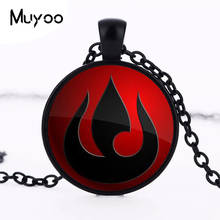 Avatar The Last Airbender Necklace Legend of Korra Fire Nation Glass Pendant Jewelry Pendant chain womens steampunk necklace HZ1 2024 - buy cheap