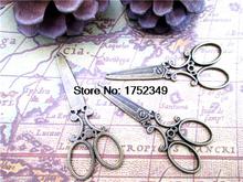 5pcs Scissors--Antique bronze Scissors Charms pendants,ScissorsConnector 25x60mm 2024 - buy cheap