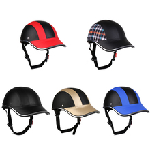 Boné de beisebol estilo capacete da bicicleta da motocicleta anti-uv chapéu de segurança viseira ajustável capacete de bicicleta de segurança protetor de cabeça 2024 - compre barato