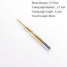 SHINA 1PCS 3.175 1/8'' Titanium Coated Ball Nose End Mill Drill Bit Carbide CNC Cutting Tools Two Double Flute Bit 1.2mm x6mm 2024 - buy cheap