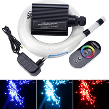 Kit de iluminación de techo de 16W, fibra óptica PMMA, luz RGB, control remoto táctil de motor, 0,75mm, 2 metros, 150 Uds./200 Uds. 2024 - compra barato