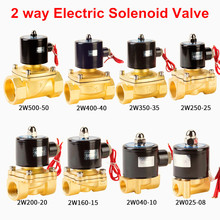 Válvula solenoide elétrica, 1/4 ", 3/8", 1/2 "e 3/4", 1 ", 2", ac v, 12v, fechada normalmente, para óleo, gás 2024 - compre barato
