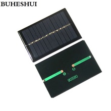 BUHESHUI 0.6W 6V 100MA Polycrystalline Mini Solar Cell Solar Panel Module DIY Solar Charger System For 3.7V Epoxy 90x60MM 10pcs 2024 - buy cheap