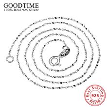 Fashion Sterling Silver Jewelry Pure Silver Popcorn Chain Necklace Real Solid 925 Sterling Silver Link Chains Necklaces  2024 - buy cheap