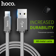 HOCO Metal Spring Fast Charging USB Cable for Apple iPhone iPad iOS Charger Cord Data Sync Wire for iPhone X XS MAX Mobile Phone 2024 - buy cheap
