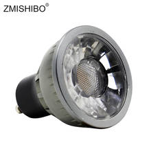 ZMISHIBO Диммируемые GU10 светодиодсветодиодный Точечные светильники COB лампы 220 в 230 В 5 Вт MR16 чашка 50 мм 38 градусов для использования в помещении 3000K 4000K 6000K Triac затемнение 2024 - купить недорого