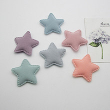 30pcs/lot 4.8cm Star Padded Appliques for Children Headwear Hair clip Accessories and Garment Accessories 2024 - buy cheap