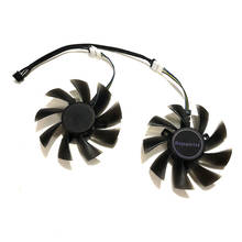 2x gpu fans VGA Cooler rx470 graphics card Fan as Replacement For Gigabyte RX480 Video Card RX 480/470 Cooling 2024 - buy cheap