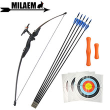 30/40lbs Archery Recurve Bow With Fiberglass Arrow Recurve Bow Sight Target Paper Finger Guard Straight Bow Shooting Accessories 2024 - buy cheap