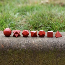 Sacred Geometry Symbols Engraved Red Jasper Stone Reiki Healing Crystal Holistic Health Balancing Set MS0022 2024 - buy cheap