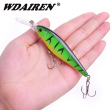 WDAIREN Flaoting Minnow Fishing Lures 11cm 10g Deep Diving Wobbler Bass Pike Artificial Hard Bait With Treble Hooks Pesca Tackle 2024 - buy cheap