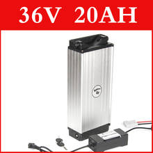 36V 20AH samsung lithium battery aluminum alloy Rear rack electric bike battery 36v e-bike lithium ion battery pack 42v 1000w 2024 - buy cheap