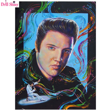 Полноразмерная Алмазная вышивка Elvis Presley 3d Diy, алмазная живопись, наборы для вышивки крестиком 5D, алмазная фотография 2024 - купить недорого