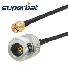 Superbat N Straight Female to SMA Straight Male Antenna Feeder Cable Assembly Pigtail Cable RG174 10cm 2024 - buy cheap