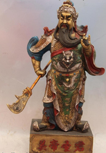 Estatua de Dios guerrero bi001625, bronce, popular, de China, pintada, Guan Gong, Hold Sword 2024 - compra barato
