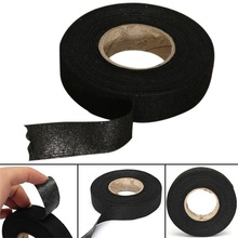 1Roll 19mm x 15M Strong Adhesive Cloth Fabric Tape Black Color Wiring Harness Tape For Looms Cars 2024 - buy cheap