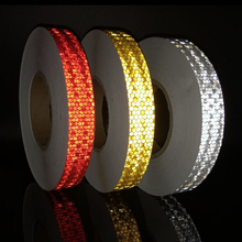 25mmx10m Reflective Bicycle Stickers Adhesive Tape for Bike Safety White Red Yellow Bike Stickers Bicycle Accessories 2024 - buy cheap