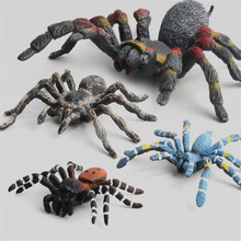 Juguetes de animales de imitación para niños y adultos, modelos de araña de plástico, juguetes de broma de miedo de Halloween, tres colores 2024 - compra barato
