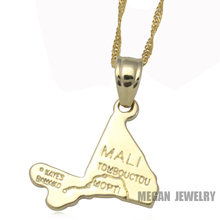 Mali map pendant & necklace for women & men, country map Mali map jewelry 2024 - buy cheap