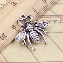 10pcs Charms Bee Bug 26x25mm Tibetan Silver Color Pendants Antique Jewelry Making DIY Handmade Craft 2024 - buy cheap