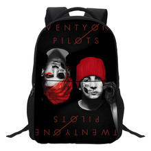 VEEVANV-mochilas de dibujos animados para niños, bandoleras para ordenador portátil de moda para hombre, mochilas escolares estampadas de Twenty One Pilots, Mochila para adolescentes, 2019 2024 - compra barato