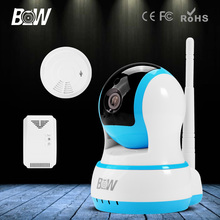 BW Wireless Wifi IP Camera HD 720P P/T Infrared IR Audio Recording P2P Security Surveillance CCTV Gas & Smoke Detector GSM Alarm 2024 - buy cheap