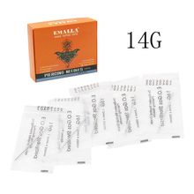 EMALLA 14 Gauge 100PC Piercing Needles Sterile Disposable Body Piercing Needles For Ear Nose Navel Nipple for Piercing Supplies 2024 - buy cheap