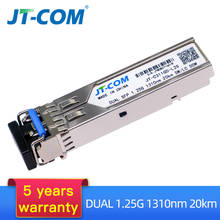 20KM SM LC DUAL 1.25G/2.125G SFP Module Gigabit Single Mode Duplex Core Fiber Optic Transceiver Compatible With Network Switch 2024 - buy cheap