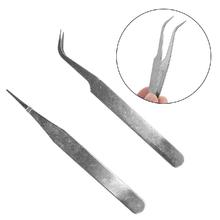 Jewelry Tools Stainless Steel Mouth Tip/Point Tip Tweezer Precision Repair Mounting Tool Electronic herramientas para joyeria 2024 - buy cheap