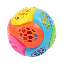 Puzzle Jumping Flashing Bouncing Ball Dancing Ball LED Light Music Kids Toy Assemble Blocks 2024 - buy cheap
