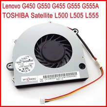 Вентилятор охлаждения процессора для Lenovo G450 G550 G455 G555 G555A TOSHIBA Satellite L500 L505 L555, новый вентилятор охлаждения процессора для ноутбука 2024 - купить недорого