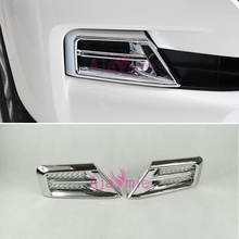 2016-2017 Orginal Front Lamp Cover Light Trim Panel Garnish Chrome Car-Styling For Toyota Land Cruiser 200 Accessories 2024 - buy cheap