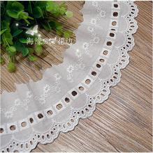 5 Yards 8cm Width Hot Sale Hollow out Cotton Lace Trims Embroidered Lace Diy handmade Crafts Sewing Material Accessories 2024 - buy cheap