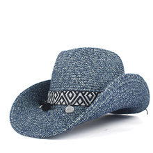 Fashion Bohemian Tassel Women Hollow Western Cowboy Hat Lady Summer Straw SombreroCap Beach Cowgirl Jazz Sun Hat 2024 - buy cheap