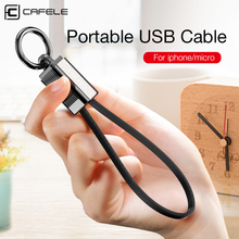 CAFELE Портативный USB кабель для зарядки для iPhone X 8 7 6S 6 Plus Micro Data Sync мини-кабель для телефона для Huawei Samsung Xiaomi 2024 - купить недорого