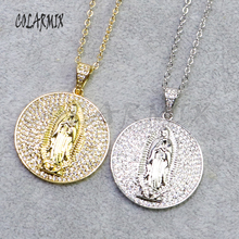 5 нитей ожерелье Иисуса Девы Марии кулон ожерелье женщин ювелирные изделия оптом ювелирные изделия подарок для женщин драгоценные камни 5209 2024 - купить недорого