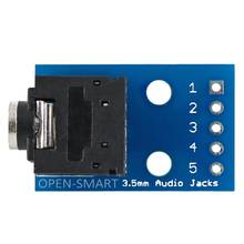OPEN-SAMRT 2PCS 3.5mm Audio Jack to DIP Adapter Board 2-Channel Audio Breakout Board module for DIY 2024 - buy cheap