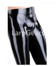 Free shiping! Calças de látex feitas à mão dos homens sexy de borracha magro leggings de látex 3d corte personalizado 2024 - compre barato
