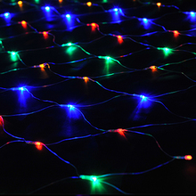 Luz LED de red de Navidad, decoración para árbol de Navidad, fiesta de boda, 8W, 96LED, 1,5 m x 1,5 m, AC220V 2024 - compra barato