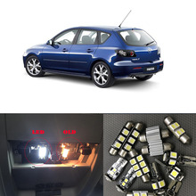 Kit de lâmpadas automotivas, 8 peças, pacote interior, luz branca, para mazda 3, dome, porta-malas, mazda 2004 a 2009 2024 - compre barato