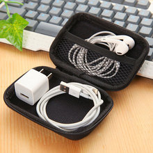 New Earphone Holder Case Storage Bag Mini Zipper Hard Headphone Case USB Cable Organizer Portable Earbuds Memory Card Pouch Box 2024 - buy cheap