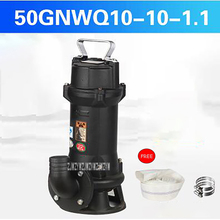 Bomba de aguas residuales de corte 50gnwq10-10. 1, bomba automática de aguas residuales, tanque séptico pequeño para el hogar, bomba de aguas residuales 220V 1100W 2024 - compra barato