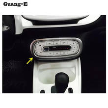 Car ABS chrome Console temperature air-condition Volume switch trim frame lamp part for Benz smart fortwo 2015 2016 2017 2018 2024 - buy cheap