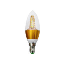 High Bright E14 5W Candle LED Bulb Aluminum Shell LED Light Lamp 220V Golden Cool Warm White Ampoule Lampara Led SMD 2835 Lights 2024 - buy cheap