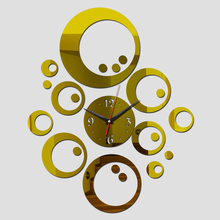 Nova oferta especial limitada diy 3d espelho relógio de parede relógio de decoração para casa relógios sala de quartzo acrylicliving europ 2024 - compre barato
