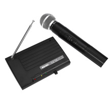 WEISRE SH - 200 Professional Microphone 2 Channels Wireless Handheld VHF Transmitter Microphone Set For Studio Karaoke Radio 2024 - buy cheap