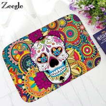 Zeegle Floor Mat Carpet For Living Room Entrance Doormat Non-slip Area Rug Kids Bedroom Carpet Skull Design Bedside Rug 2024 - buy cheap