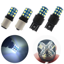 YSY 2X 1156 1157 7443 7440 24SMD 3030 светодиодный автомобильный тормозной светильник задний противотуманный фонарь автомобильный DRL светильник для вождения задний фонарь поворотники 2024 - купить недорого