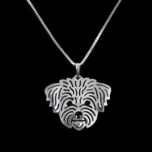 Bichon Frise (in puppy/pet haircut) - plating silver and gold pendant and necklace free ship 10pcs/lot 2024 - buy cheap