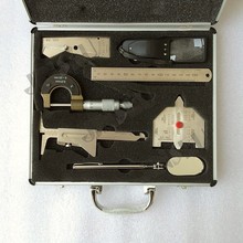 Frete grátis ferramenta de medição de solda de aço inoxidável kits de medidor de solda 7 peças 2024 - compre barato